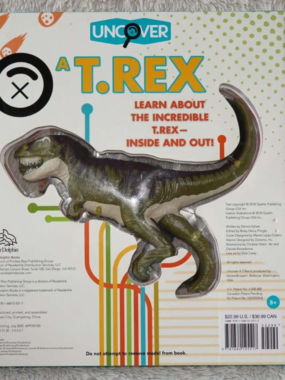 Uncover a T.Rex Hardcover 3D Book and Model